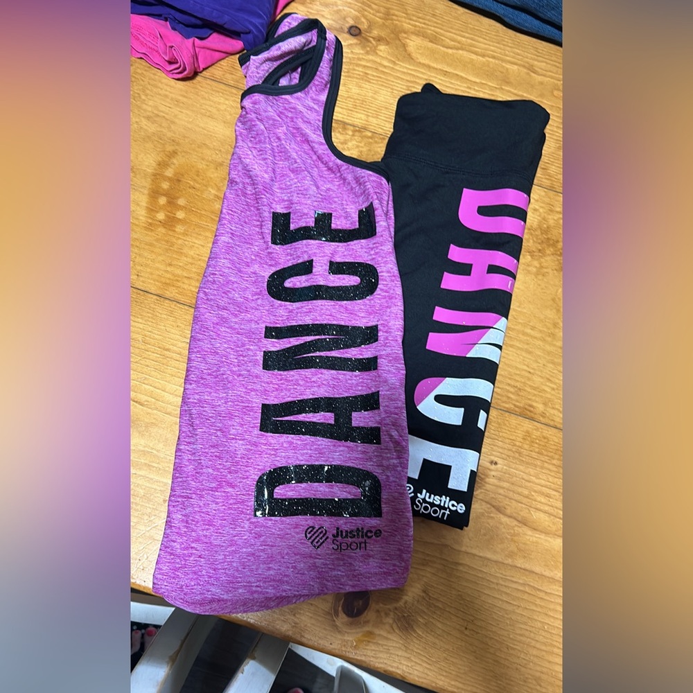 tank and legging set girls 10-12